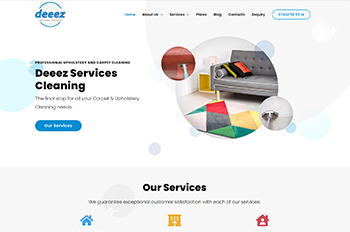 Изработка на уеб сайт за Deeez Services Cleaning