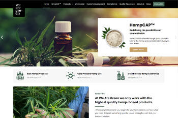 Изработка на уеб сайт WeAreGreen.com